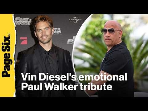 Vin Diesel emotionally remembers co-star Paul Walker at Cannes anniversary screening