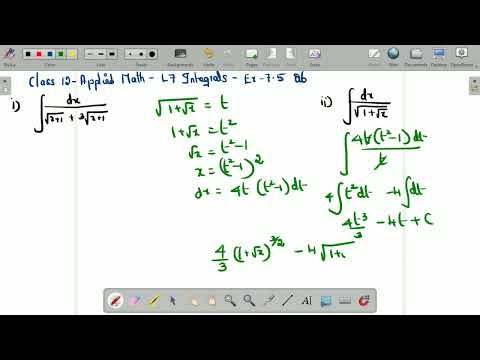 Ex 7.5 Q6 (i) Integral 1/sqrt(1+x)+crt(x+1)dx (ii) Integral 1/(sqrt(1+sqrt(x))) dx #maths, #news,