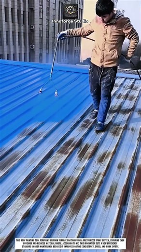 roof painting tool innovation improving metal roof coating efficiency #innovation
