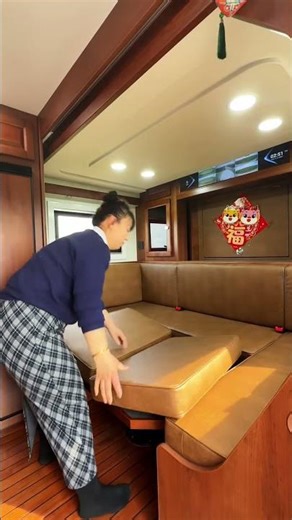 A two-story RV is so much more comfortable! It's too windy on the second floor,