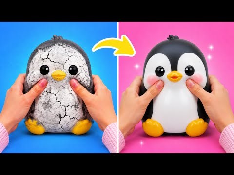 😲 Old Squishies Makeover! Don’t Throw Them Away 🤩