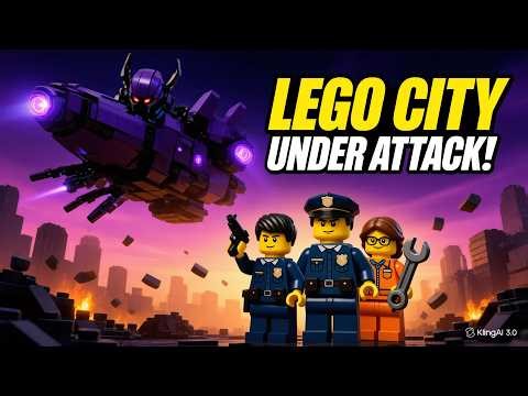 LEGO City DESTROYED by Alien Ship… But Unity Saves Everything!