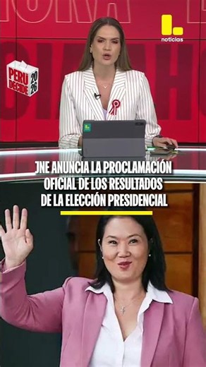 JNE anuncia que proclamación oficial de resultados de la elección presidencial será el 3 de julio
