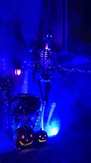 Outdoor Halloween decor inspo 🖤💀🎃🧹🦇 #halloween #halloweendiy #halloweendecor