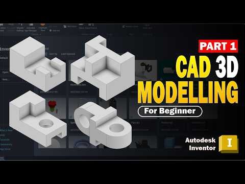 How To Build Basic 3D Model for Beginners with Autodesk Inventor (Part 1)