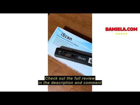 Review AOZBZ Portable Document Scanner, 900DPI Hand Held USB Image Scanner A4 Colour Photo Mobile Sc