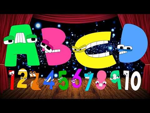 ABC Song + Color Numbers Song for Kids | A–Z Uppercase & Lowercase Alphabet + Counting 1–10