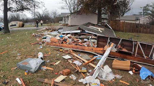 Video from near Long Creek, SE of Decatur, IL shows tornado damage from a brief, weak twister. Debris on the ground, damaged structures, and downed branches are visible. No reports of injuries yet—exercise caution in the area and avoid downed power lines. Stay with official updates for warnings and road conditions. 📹🌪️⚠️ #DecaturIL #Tornado #ILwx #StormDamage #TornadoDamage #SevereWeather #StormUpdate #StaySafe #RadarWatch #WeatherAlert #EmergencyInfo | Chicago & Midwest Storm Chasers