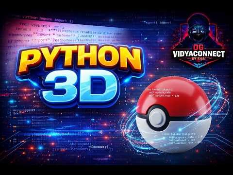 Step-by-Step 3D Pokémon Ball in Python 💻 (Vpython)| OG VidyaConnect by Bhai I