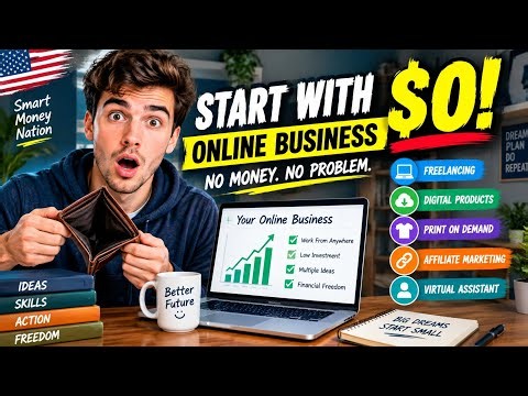 How to Start an Online Business With $0 in 2026 (5 Ideas for Beginners!)