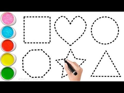 Shapes drawing for kids, Learn 2d shapes, colors for toddlers | Preschool Learning part - 1950