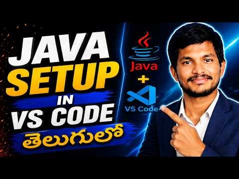 Java Setup in VS Code Telugu 2026 | Complete Beginner Guide
