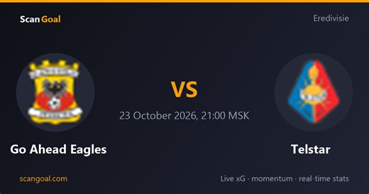 Go Ahead Eagles vs Telstar · ScanGoal