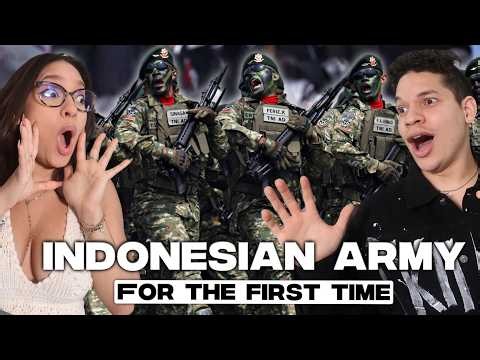 We CAN'T BELIEVE THIS! Latinos react to The Indonesian Army for the first time...🤯