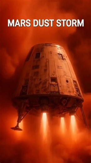 Landing on Mars in a Dust Storm