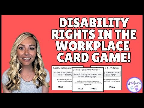 Learn Disability Rights in the Workplace with This Fun Card Game for Special Education and Vocation