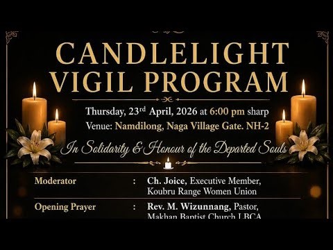 Candlelight Vigil Program at Kanglatongbi