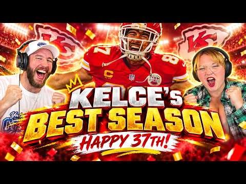 Alanna’s FIRST NFL Reaction! Travis Kelce’s BEST Season Highlights | Happy 37th, Travis! 🏈🎂