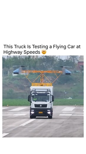 Exploring Technology on Instagram: "Engineers test eVTOL aircraft by mounting the rotor system on a moving truck to simulate real flight wind conditions, reducing cost and improving safety before actual takeoff. You NEED to follow (us) 👉 @EXPLORING.TECHNOLOGY to learn something NEW everyday 🤯"