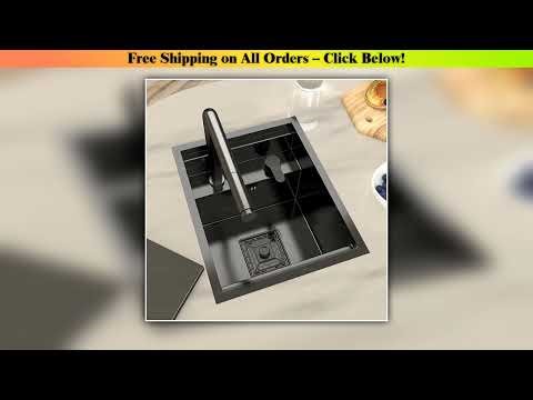 Hidden Kitchen Sink Stainless Steel Bar Sink Undermount Mini Single Slot Small Multifunctional RV