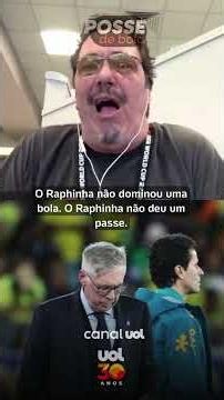 ANCELOTTI DECEPCIONANTE! MAU FUTEBOL DA SELEÇÃO ESTÁ NA CONTA DELE; CASAGRANDE DETONA SEM DÓ