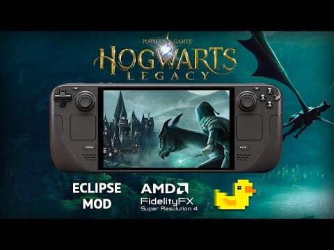 Hogwarts Legacy Steam Deck Eclipse Mod Performance Tested: FSR4 + Lossless Scaling