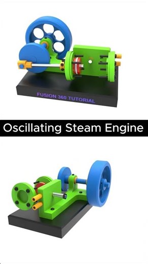 How an Oscillating Cylinder Steam Engine Works #mechanic #mechanism #engineering