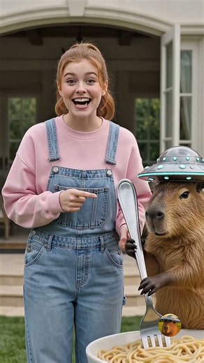A Capybara Stirred Giant Noodles…Then Dad Got the Surprise of His Life! 🏆😂 #capybara #capybaraufo