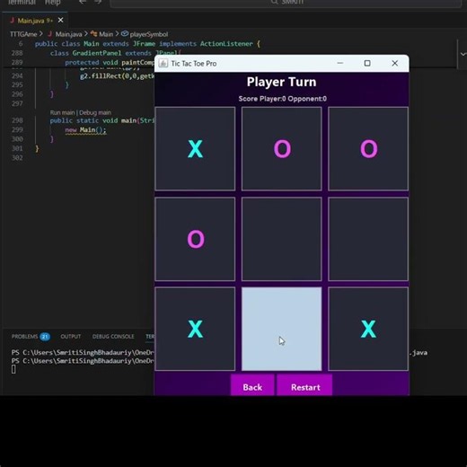Watch Me Build a Tic Tac Toe Game in Java in 60 Seconds!