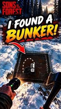 I FOUND A SECRET BUNKER UNDER THE SNOW… 😱💀 | Sons of the Forest #shorts