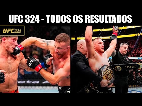 5 NOCAUTES! TODOS OS RESULTADOS UFC 324 - UFC JUSTIN GAETHJE VS PADDY PIMBLETT