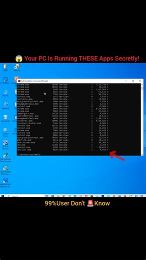 ⚠️ This CMD Command Reveals EVERYTHING Running on Your PC 😱 | Computer Tips &