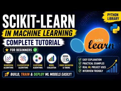 Scikit-learn for Machine Learning | Complete Beginner Tutorial with Python | Sklearn Explained