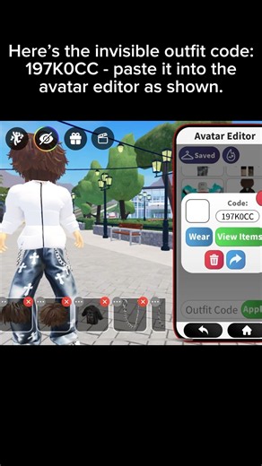 LifeTogether RP | New invisible outfit code (use before it’s outdated) #roblox #shorts #lifetogether