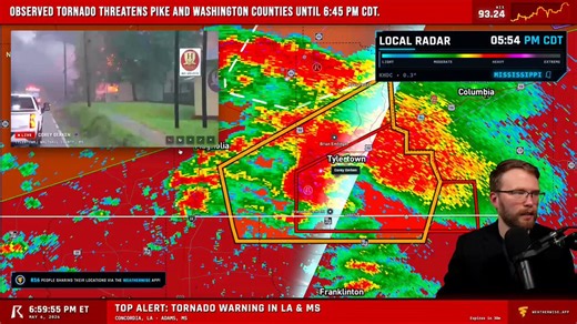 We're seeing literal houses on fire out here from the insane amount of cloud-to-ground lightning. I have never seen lightning like this in a storm. Y'all please stay safe.