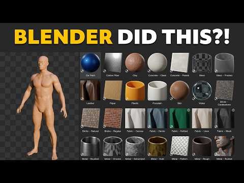 Blender Just Got SO Much Easier (New Built-In Assets!)