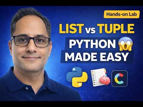 Python Data Types Made EASY 🔥 | First Hands-on Lab (Lists, Tuples, Dicts Explained)