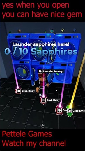 Last level in Laundromat 9 you have chance to better gem Roblox WANTED