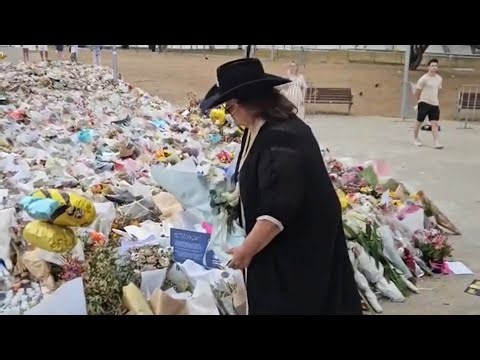Gina Rinehart seen visiting Bondi memorial