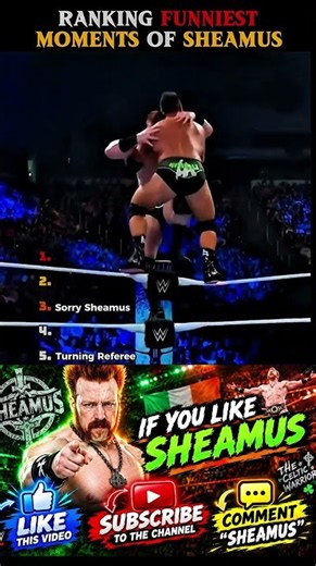 😂 Ranking Sheamus’ FUNNIEST WWE Moments Ever! 🤣💀 #WWE #Shorts