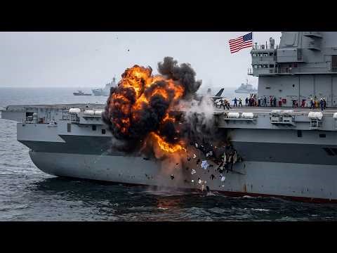 High Alert: Emergency landing on U.S. aircraft carrier