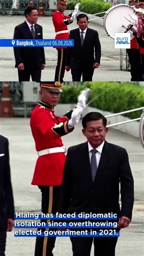 Myanmar ex-junta chief seeks political legitimacy on first Thailand trip as civilian leader