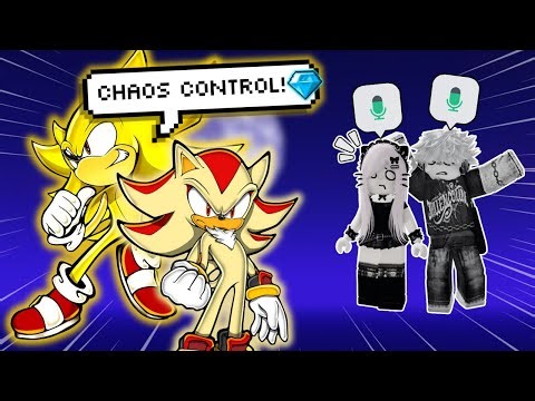 SONIC and SHADOW GO SUPER on ROBLOX VOICE CHAT