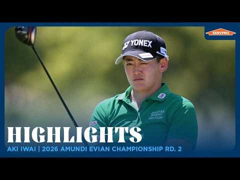 Akie Iwai Highlights | 2026 Amundi Evian Championship Rd. 2