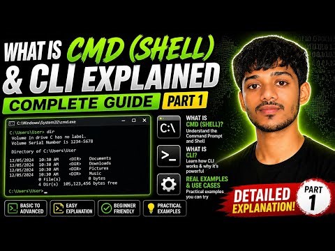 Command Prompt Internal Working Explained 💻 | CMD vs CLI Deep Concept (Part 1)