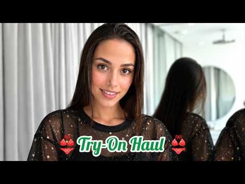 4K Lingerie Try On Haul See Everything Sheer Transparent Micro Bikini & See-through Dresses with me