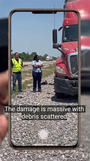 Cops Pull Up on Big Rig Wreck 🚨 Real Dashcam Vibes