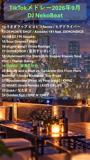 2026年9月ヒット曲 Part4 #tiktokメドレー #djmix #JPOP