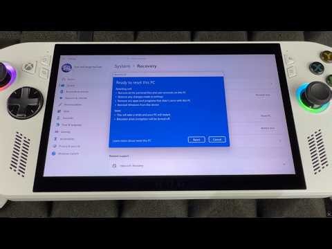 How to Factory Reset ASUS ROG XBOX Ally 7 in. Touchscreen Handheld Gaming Computer, AMD Ryzen Z2 A