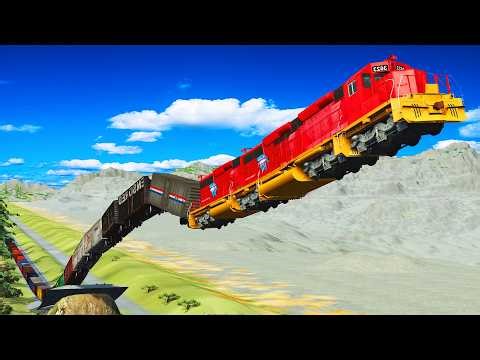 The MOST Brutal Railroad Accidents Derailments ✅ BEAMNG.Drive LIVE STREAM
